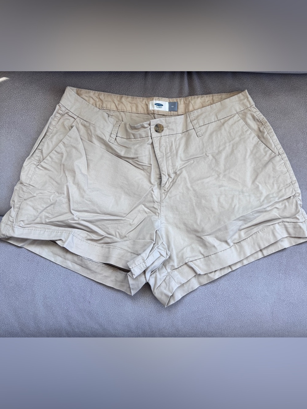 Old Navy Beige/Tan Casual Chino Bermuda Shorts